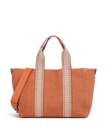 Abro Raffia Kaia Shopper taske orange