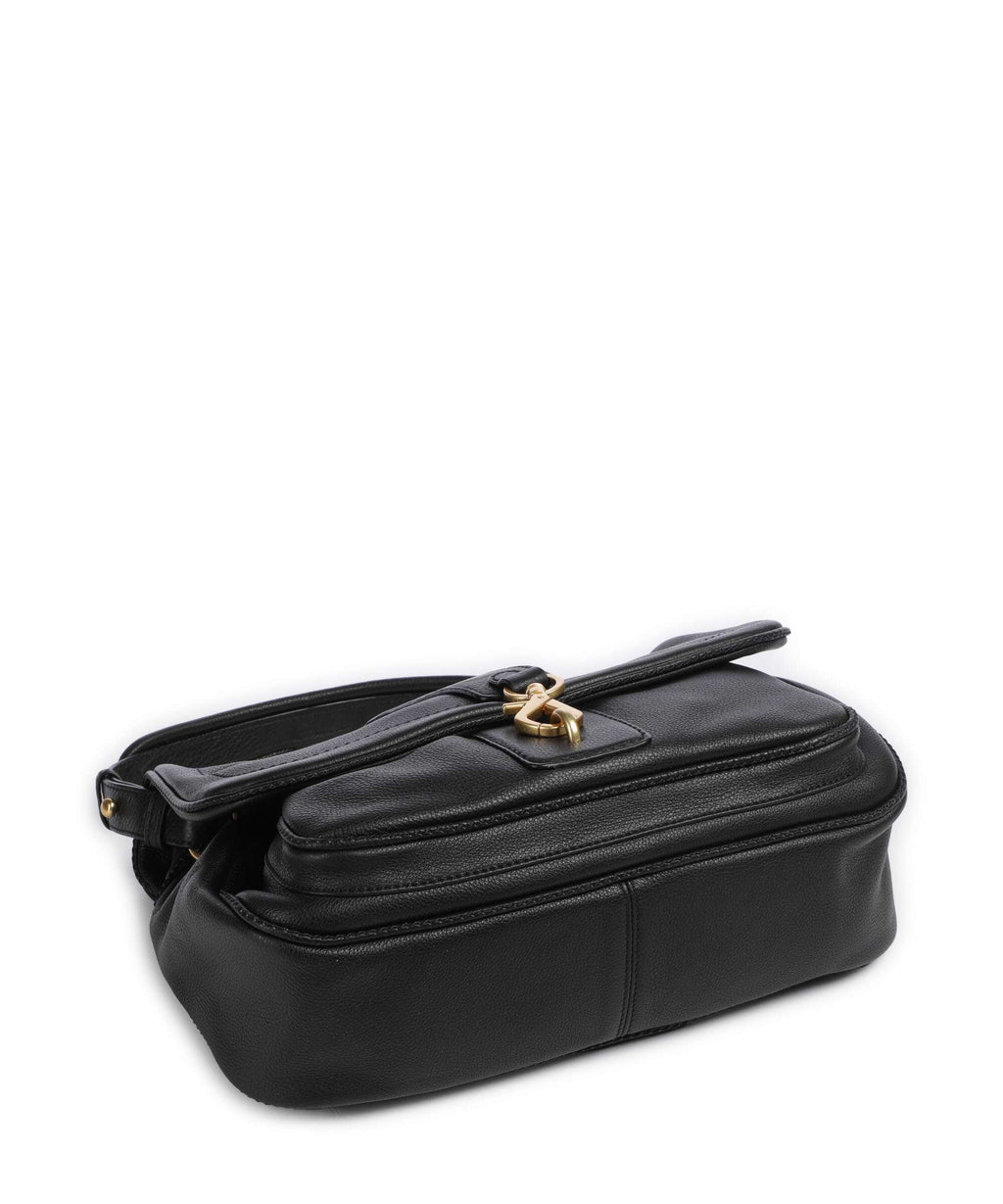 Abro Dalia Star Saddle Hobo bag black/gold