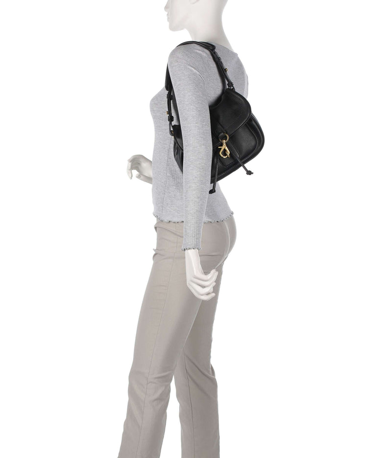 Abro Dalia Star Saddle Shoulder bag black/gold