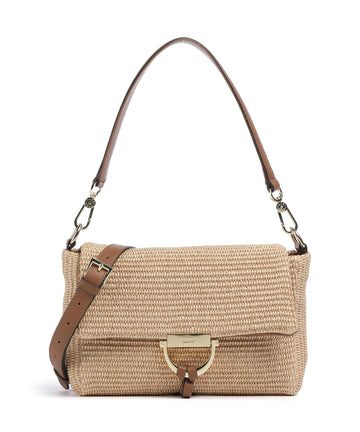 Abro Raffia Temi Skuldertaske natural