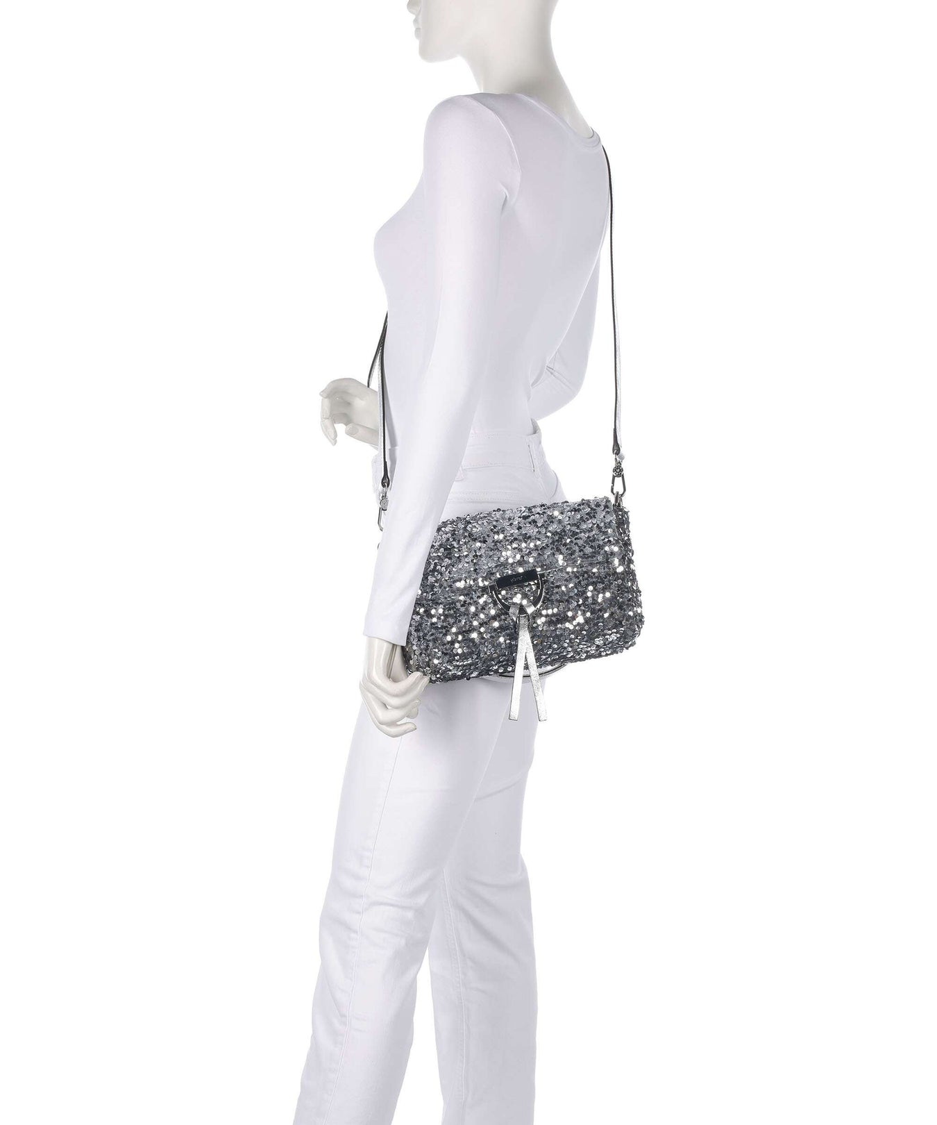 Abro Sequins Temi Shoulder bag silver