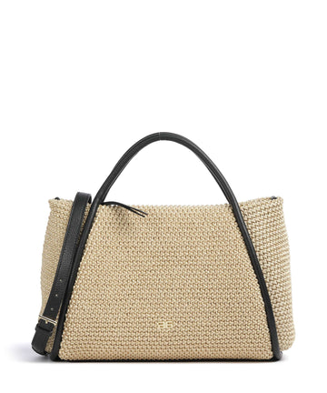 Abro Maglia Raffia Willow Håndtaske natural/black