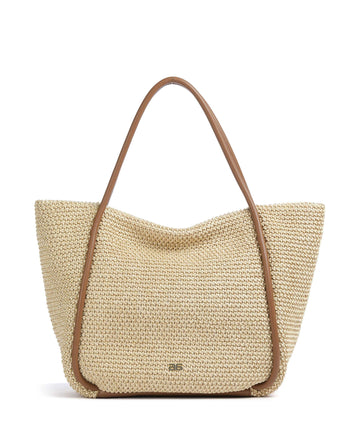 Abro Maglia Raffia Willow Shopper taske natural