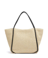 Abro Maglia Raffia Willow Shopper taske natural/black