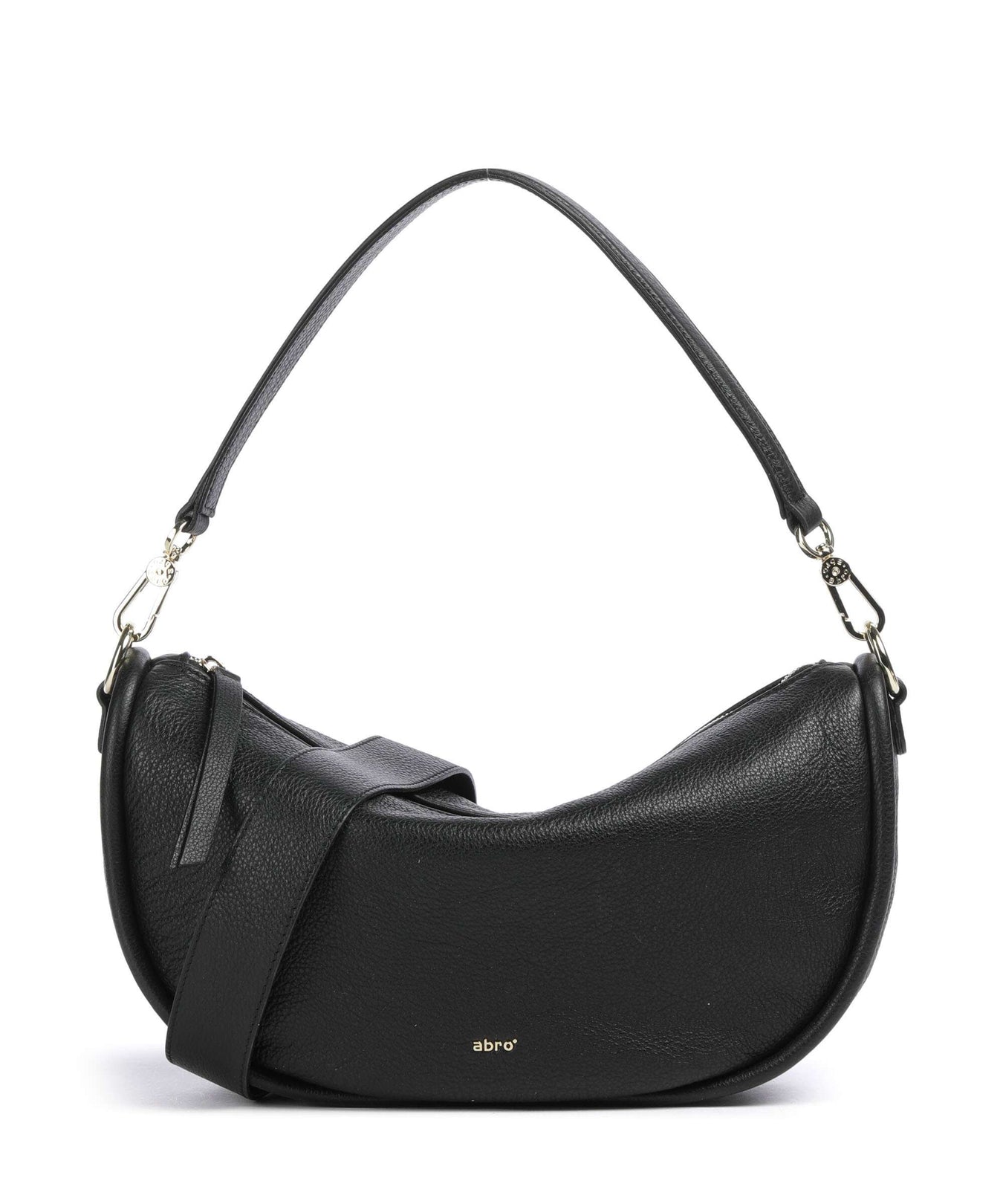 Abro Dalia Willow Hobo bag black/gold