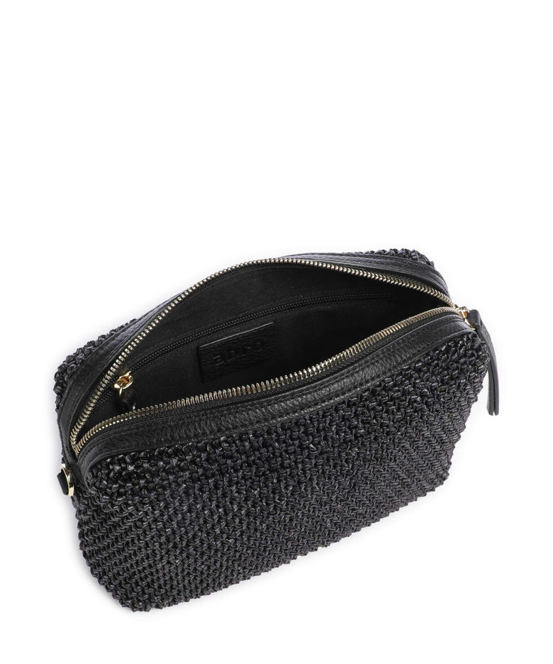 Abro Maglia Raffia Kaia Crossbody bag black/gold