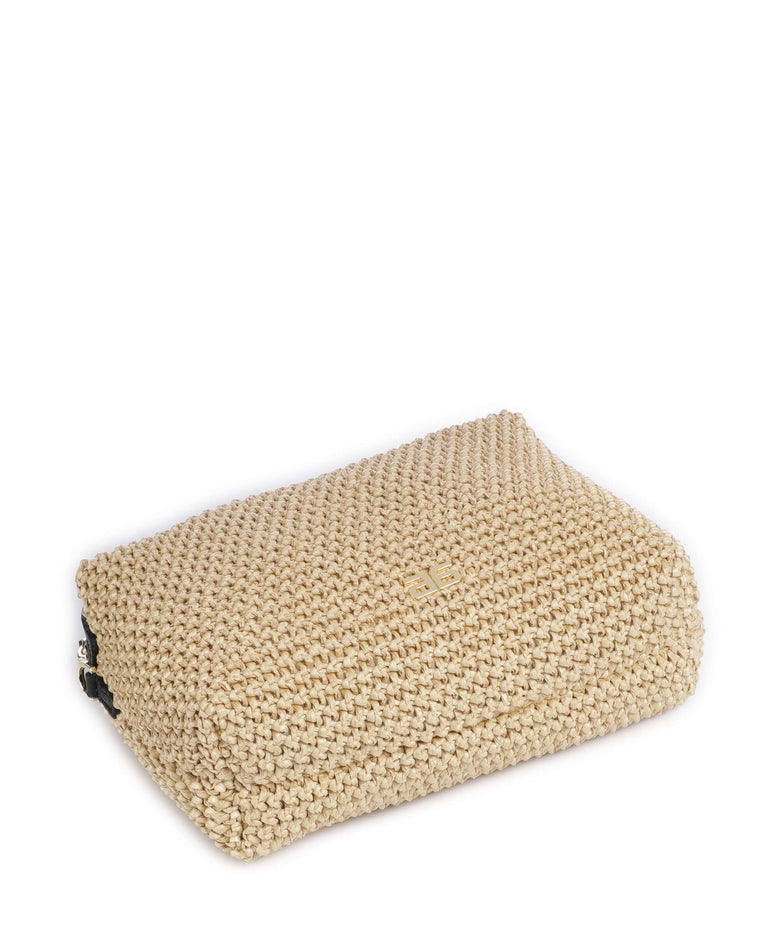 Abro Maglia Raffia Kaia Crossbody bag natural/black