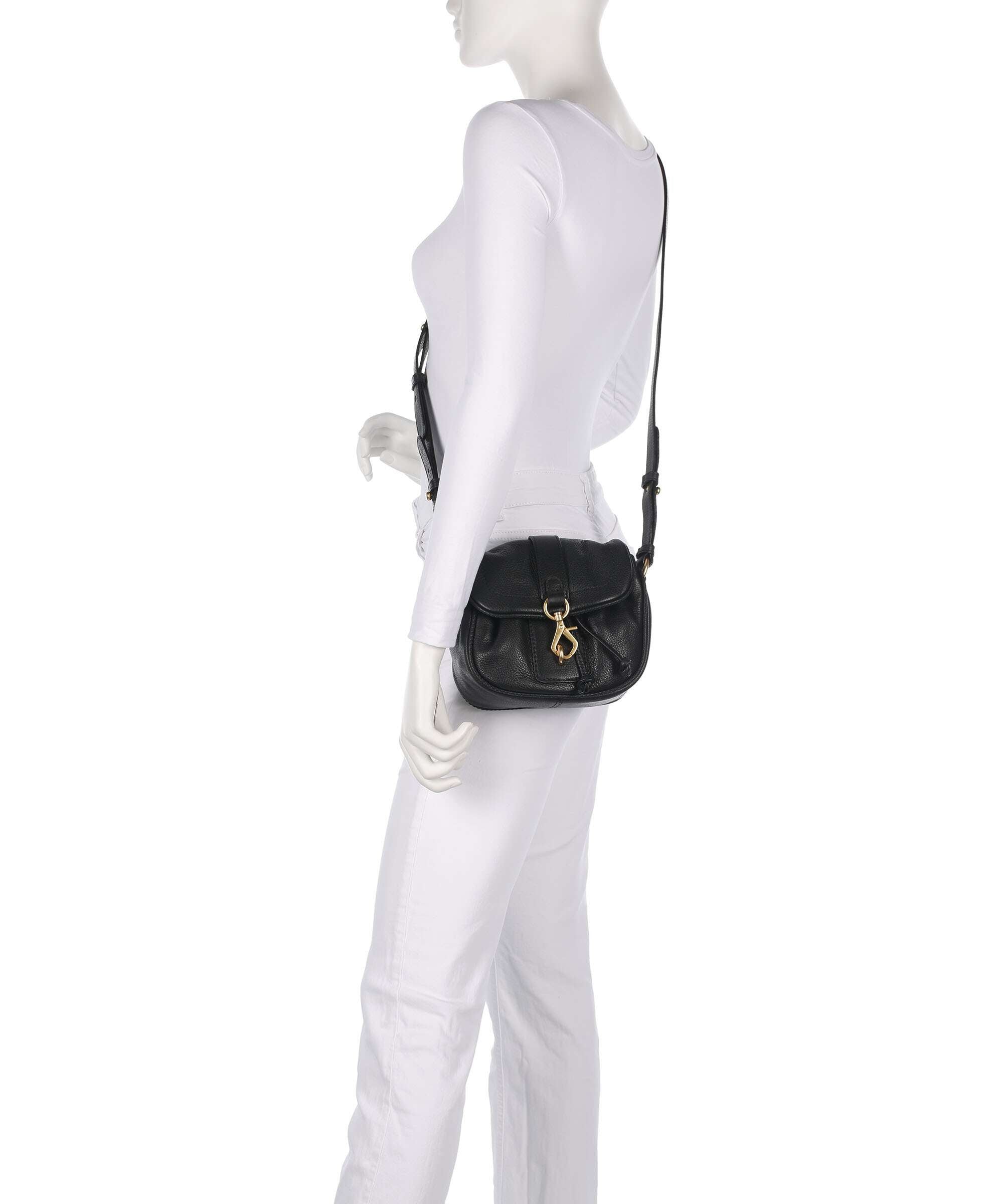 Abro Dalia Star Saddle Crossbody bag black/gold