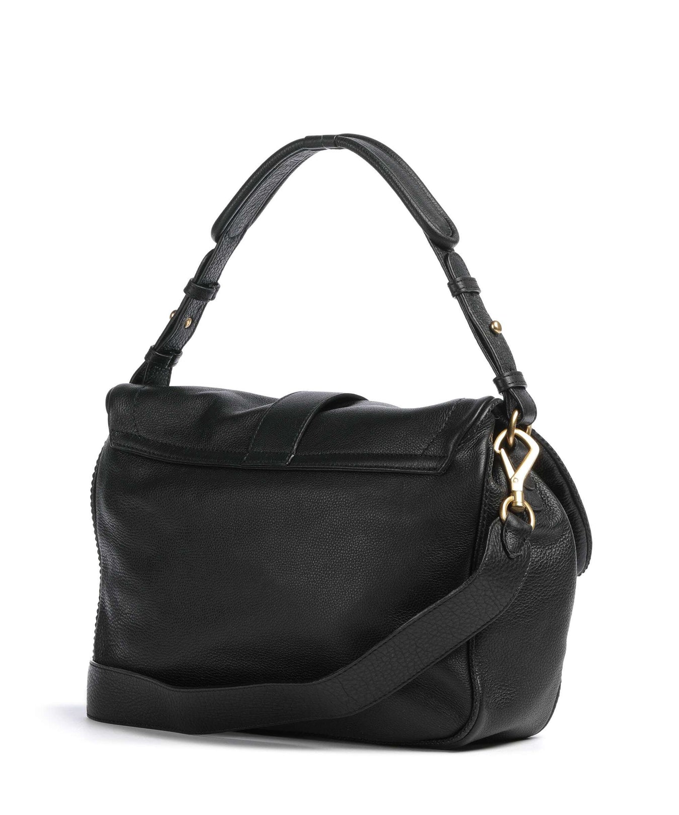 Abro Dalia Star Saddle Hobo bag black/gold