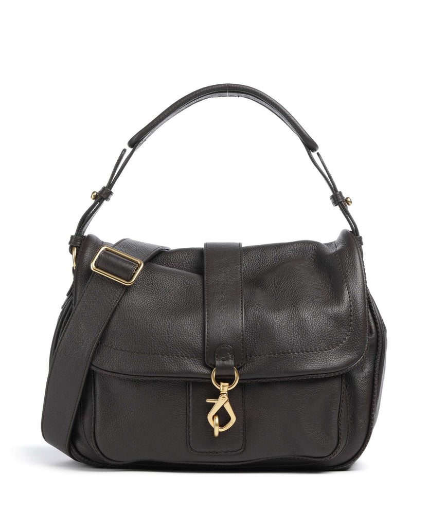 Abro Dalia Star Saddle Hobo bag dark brown