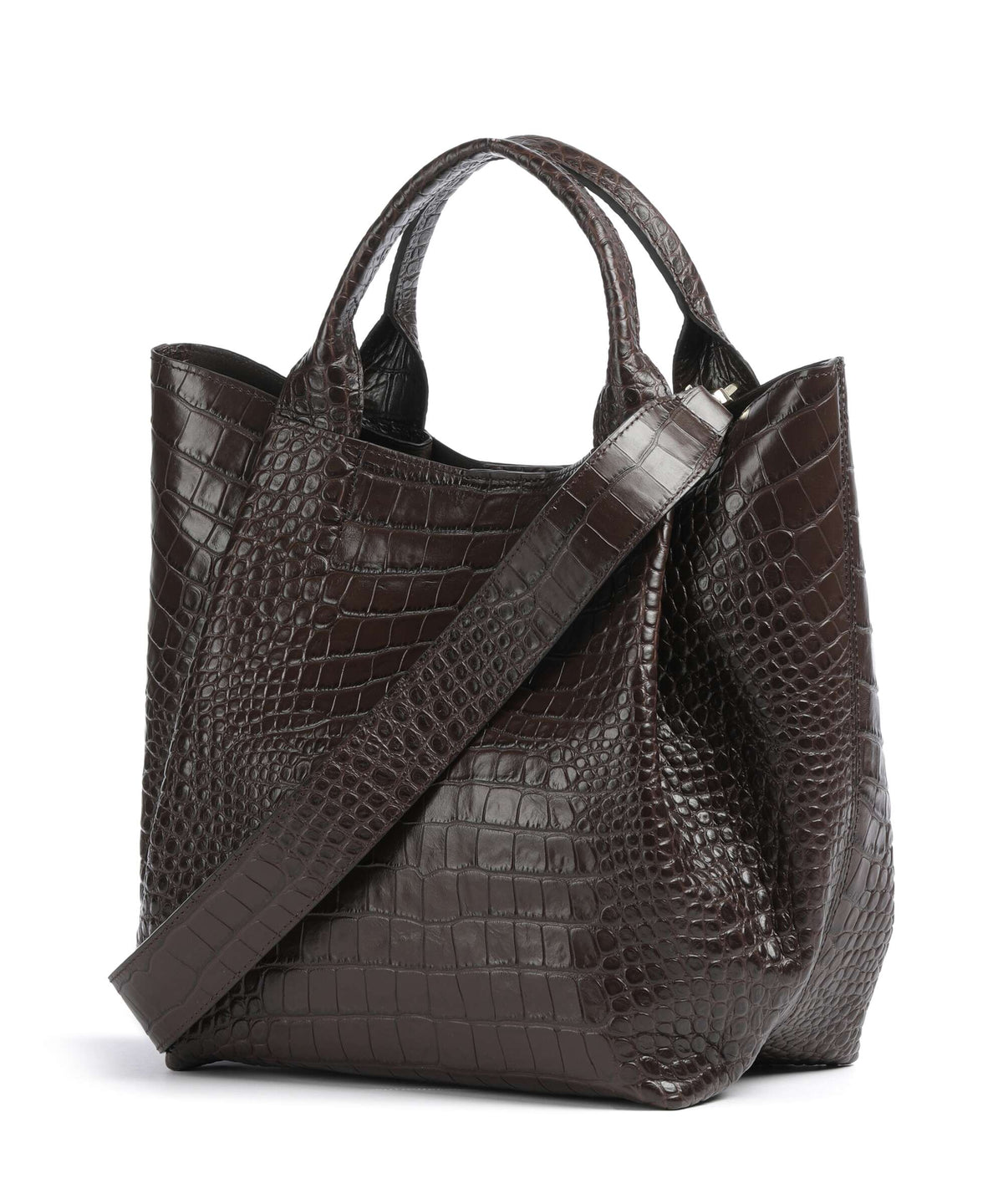 Abro Cocco Mondial Essential Medium Handbag dark brown