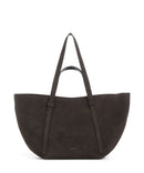 Abro Suede Cosmo Large Shopper taske dark brown