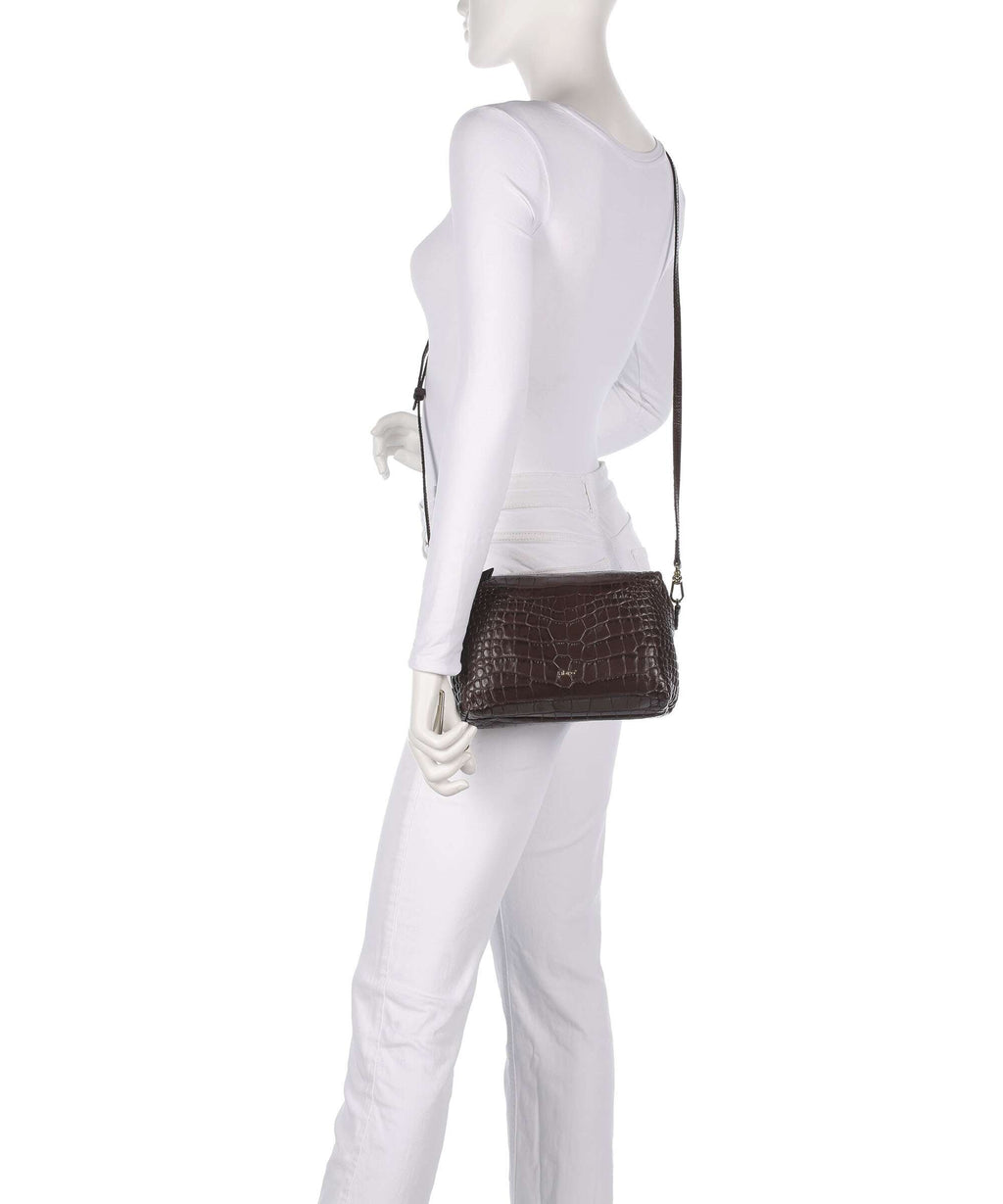 Abro Cocco Mondial Kaia Crossbody bag dark brown