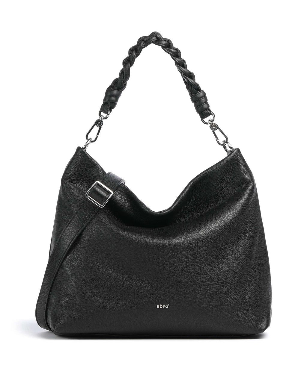 Abro Dalia Soley Hobo bag black/nickel