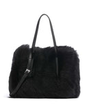 Abro Shearling Noelle Håndtaske black/nickel