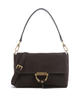Abro Suede Temi Skuldertaske dark brown