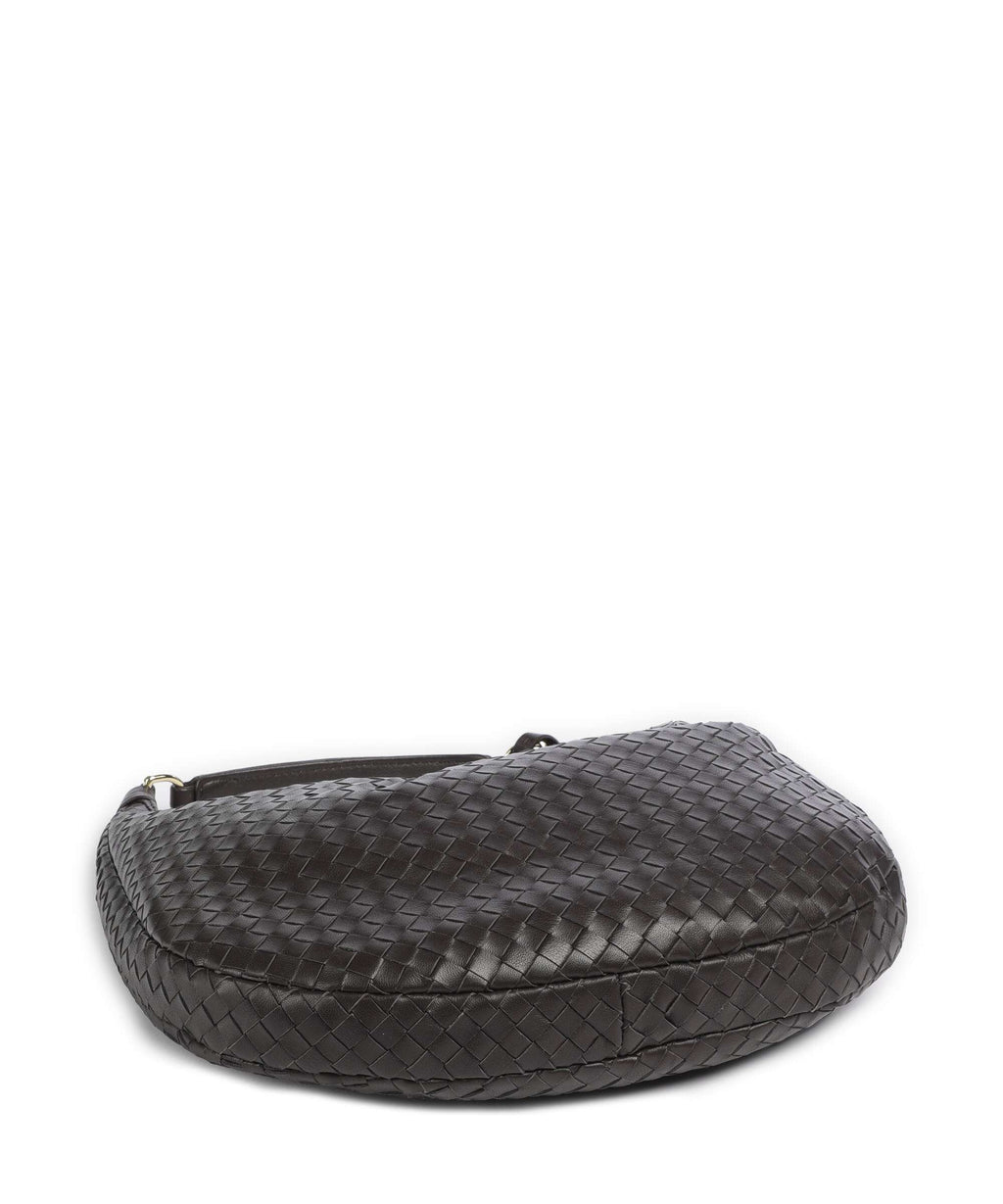 Abro Piuma Nana Small Hobo bag dark brown