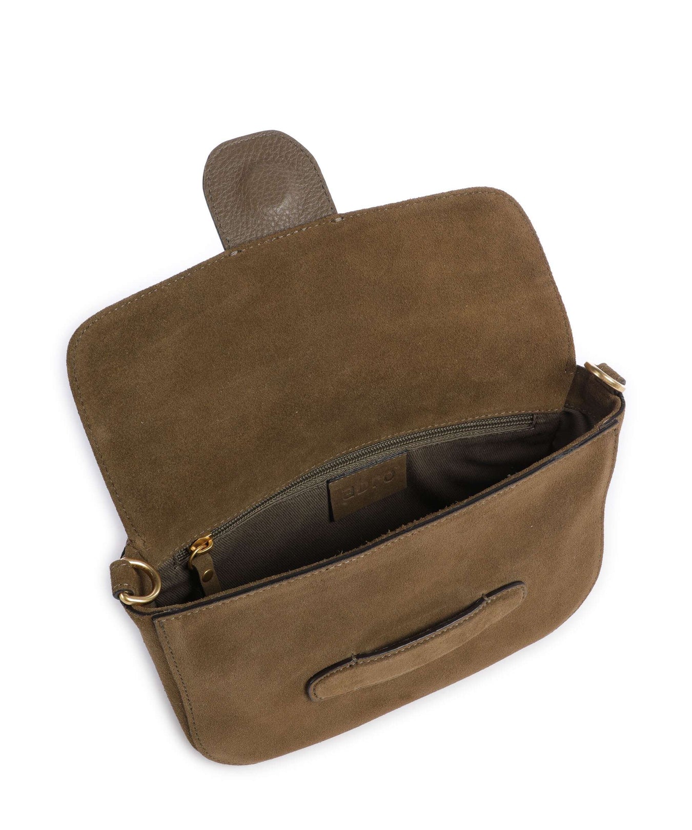 Abro Suede Camilla Shoulder bag military