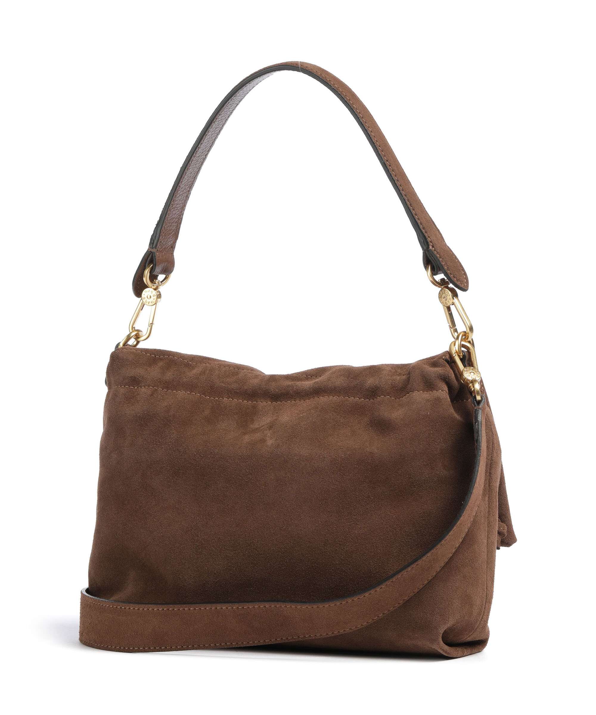 Abro Suede Temi Medium Shoulder bag wood