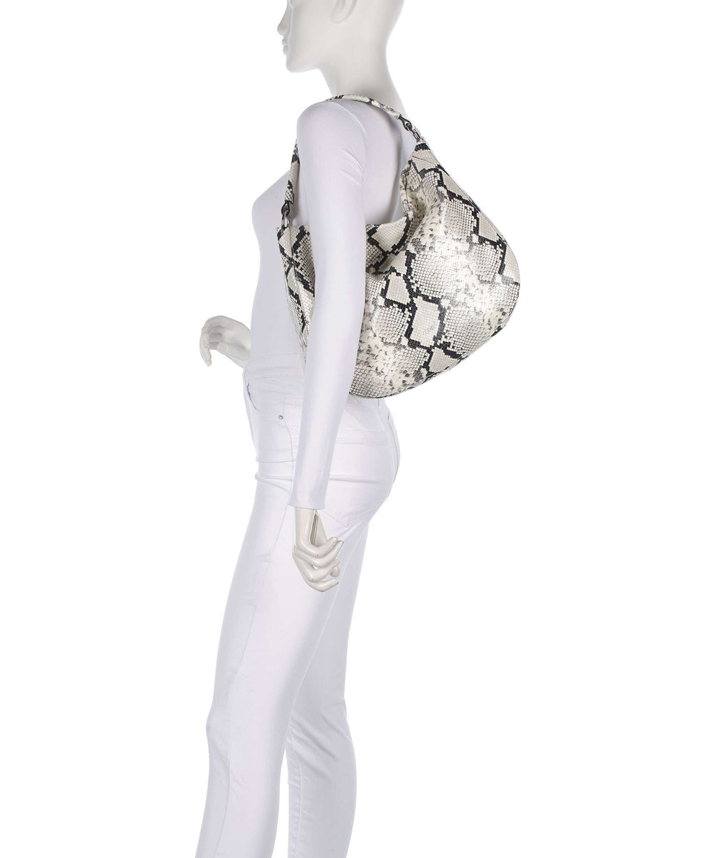 Abro Pitone Mia Hobo bag beige