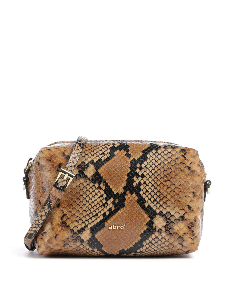 Abro Pitone Tex Crossbody bag cuoio