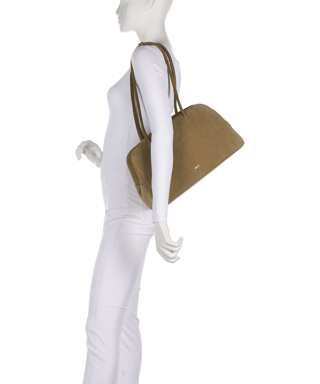 Abro Suede Amara Shoulder bag mud
