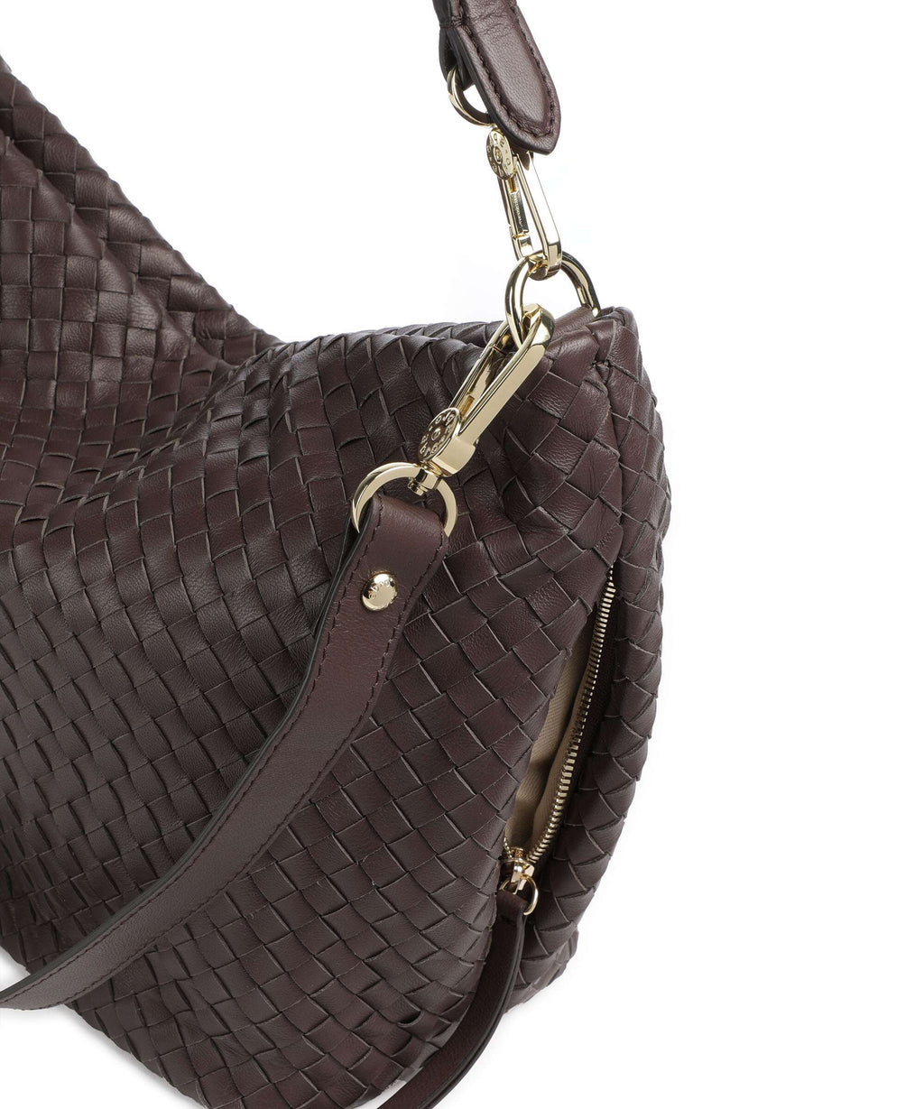 Abro Piuma Ebony Hobo bag wood