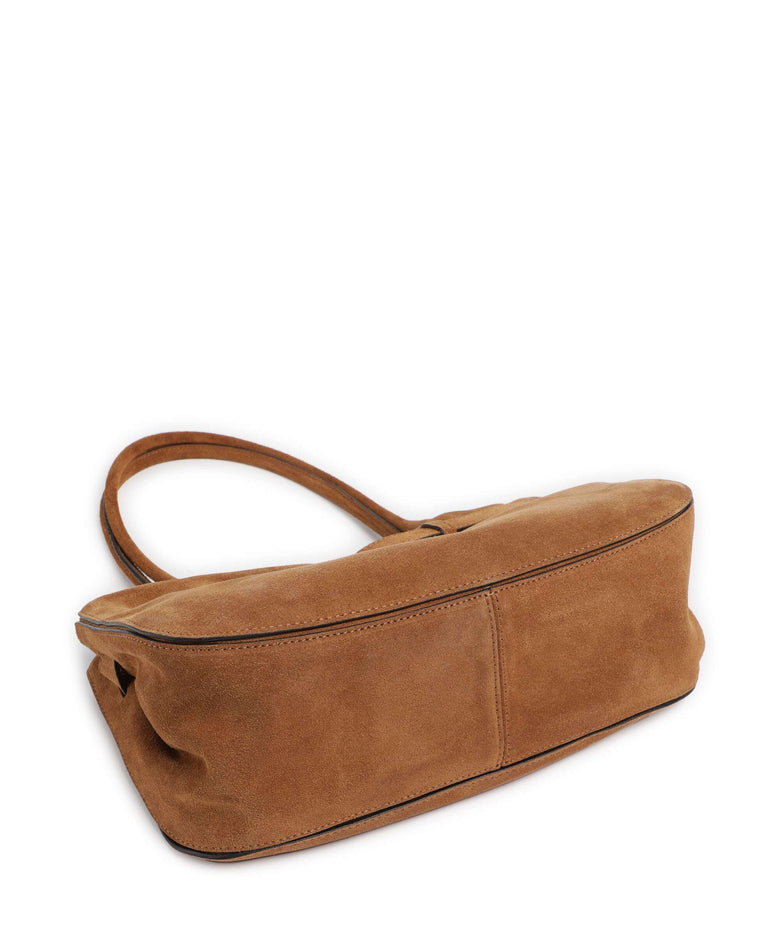 Abro Suede Jill Shoulder bag cuoio