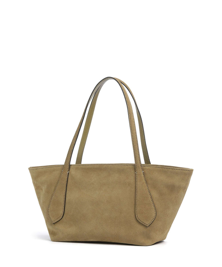 Abro Suede Carina Tote bag mud