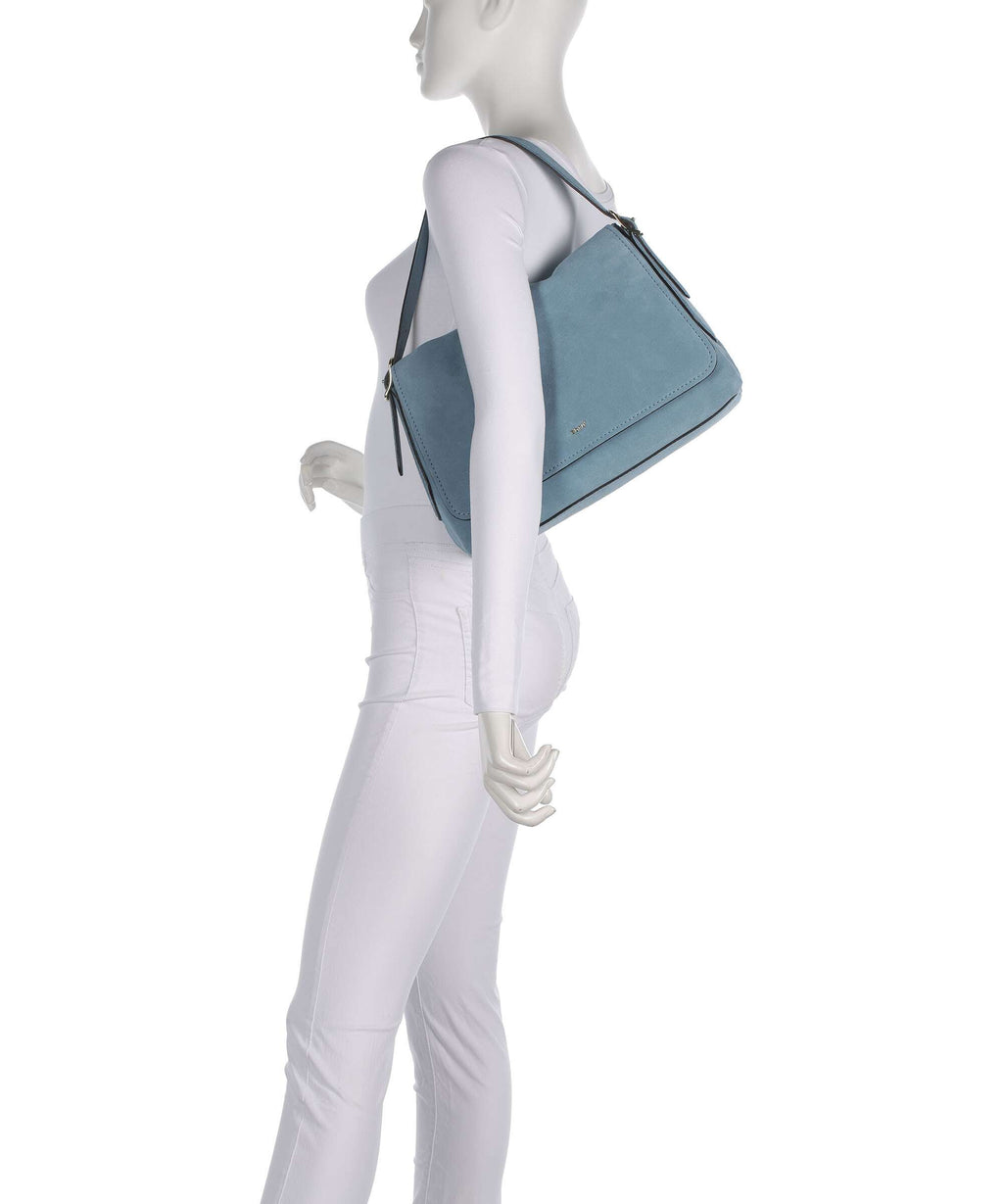 Abro Suede Carina Shoulder bag sapphire