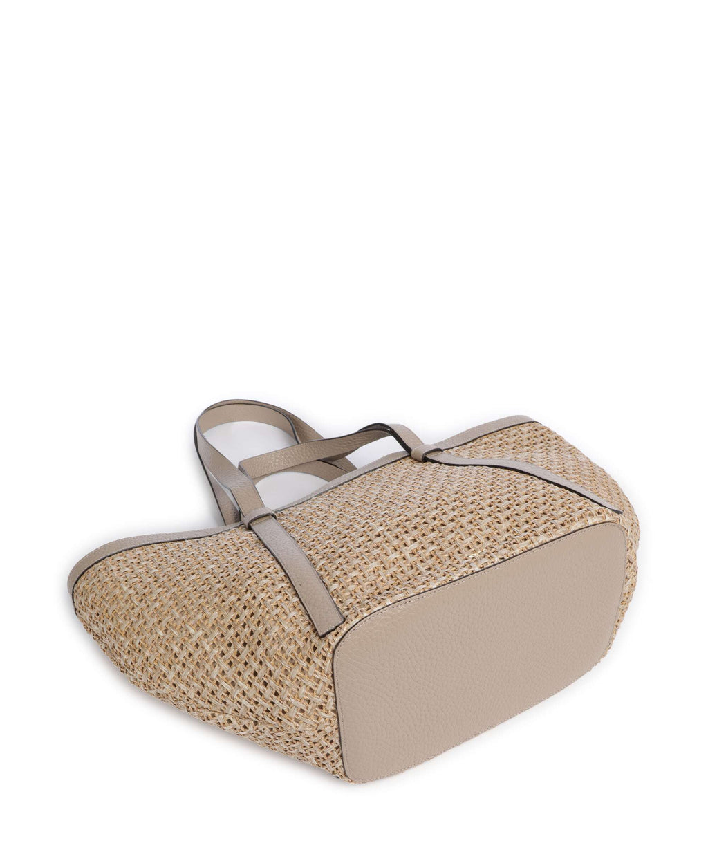 Abro Raffia Cordino Cosmo Large Tote bag siena