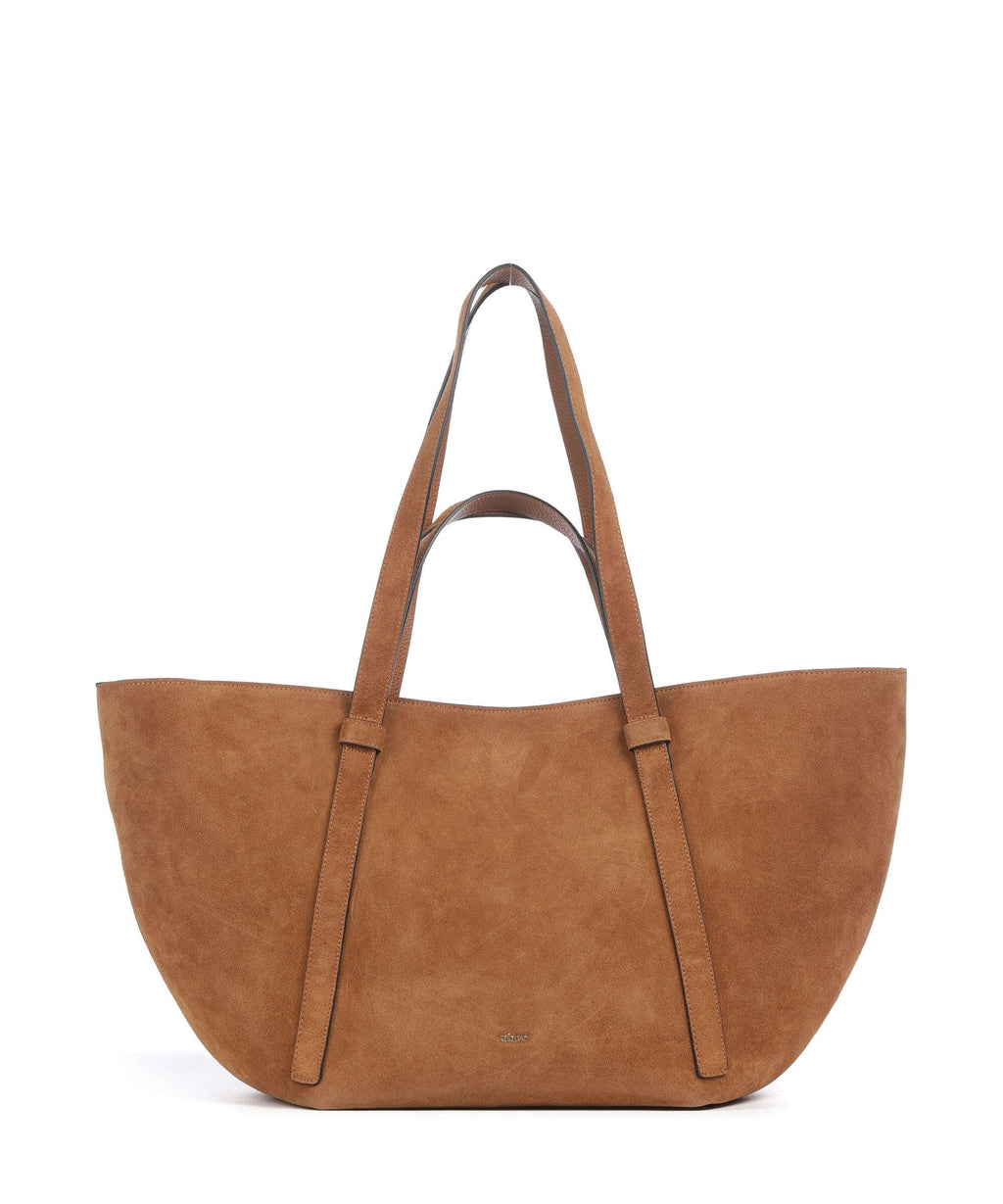 Abro Suede Cosmo Large Tote bag cuoio