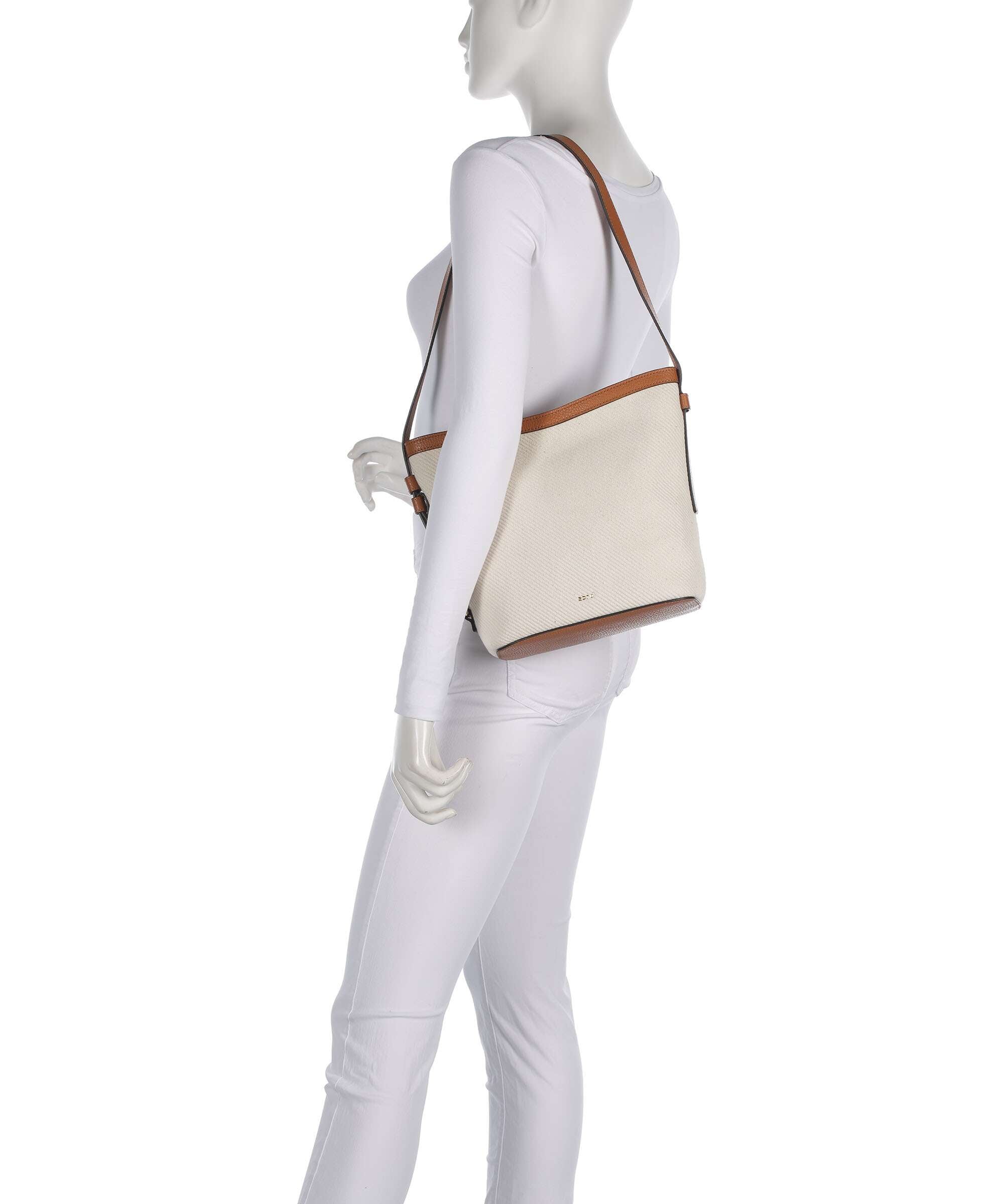 Abro Super Drill Cosmo Crossbody bag ivory/cuoio