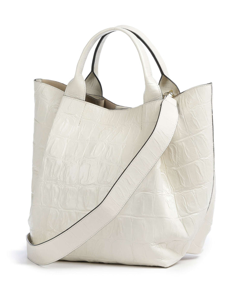 Abro Maxi Cocco Essential Medium Handbag milk