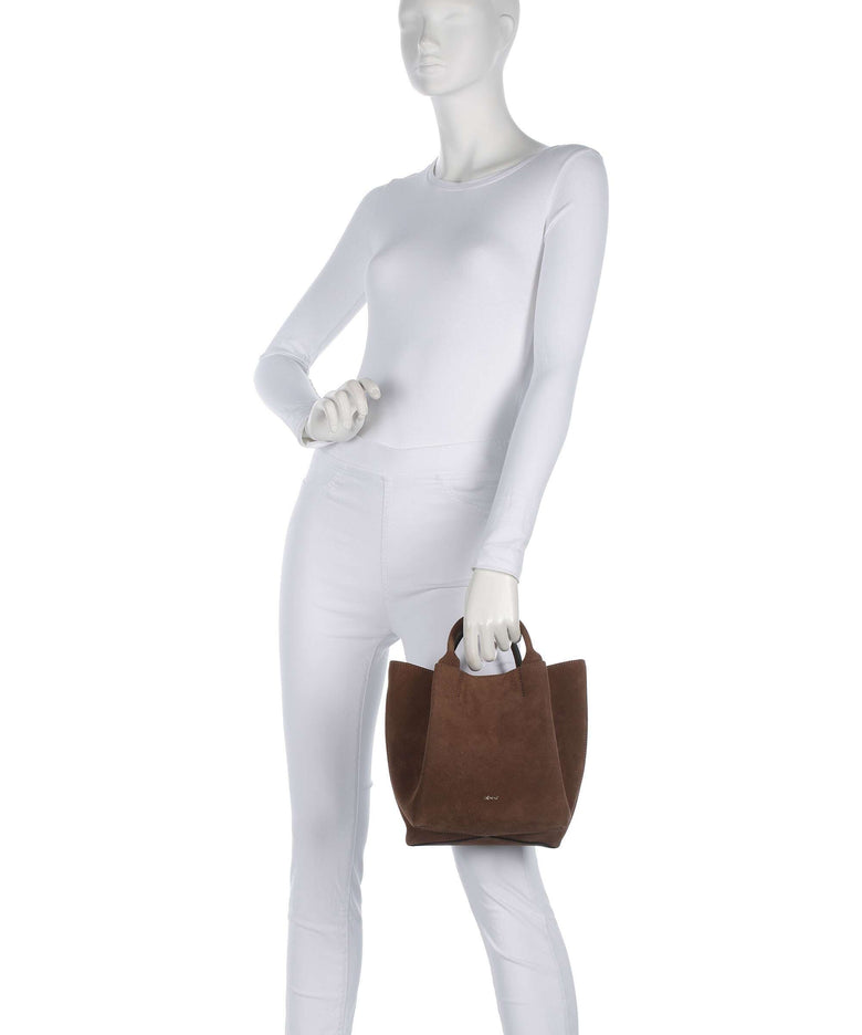 Abro Suede Essential Small Crossbody bag wood