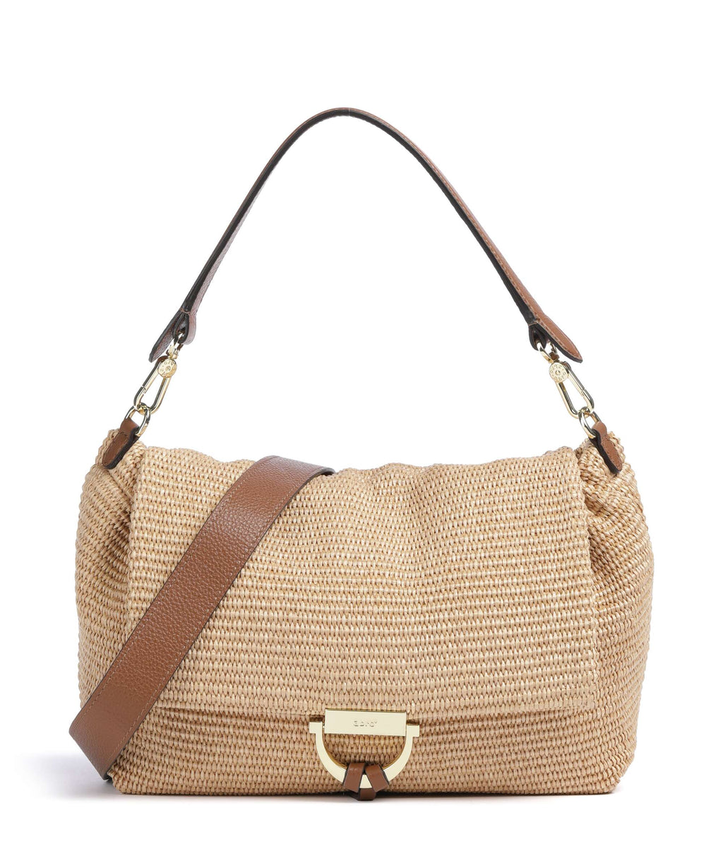 Abro Raffia Classica Temi Large Shoulder bag natural