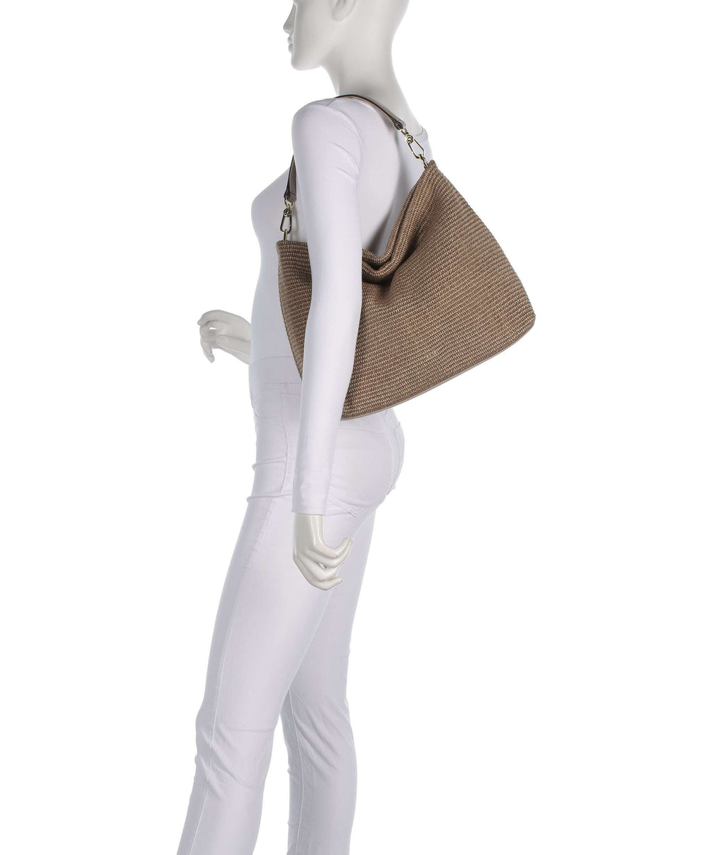 Abro Raffia Kaia Hobo bag siena