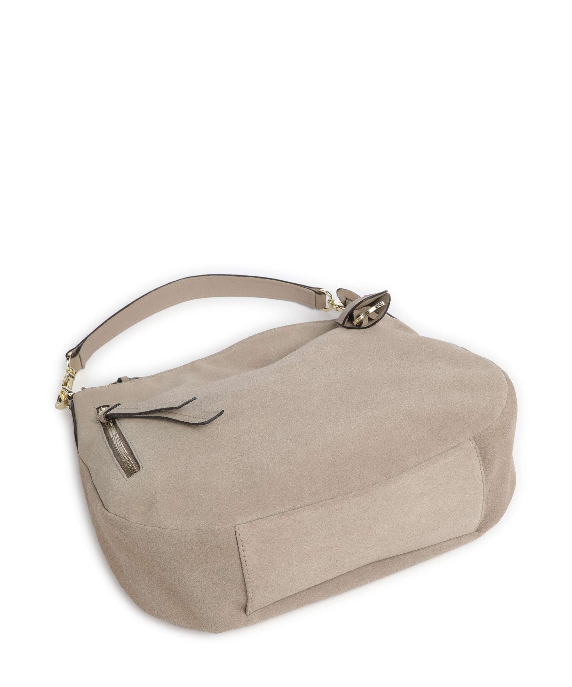 Abro Suede Juna Small Hobo bag siena