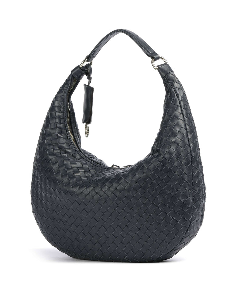 Abro Piuma Nana Small Hobo bag navy