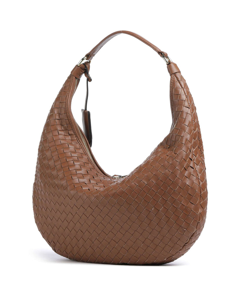 Abro Piuma Nana Small Hobo bag caramel/cognac