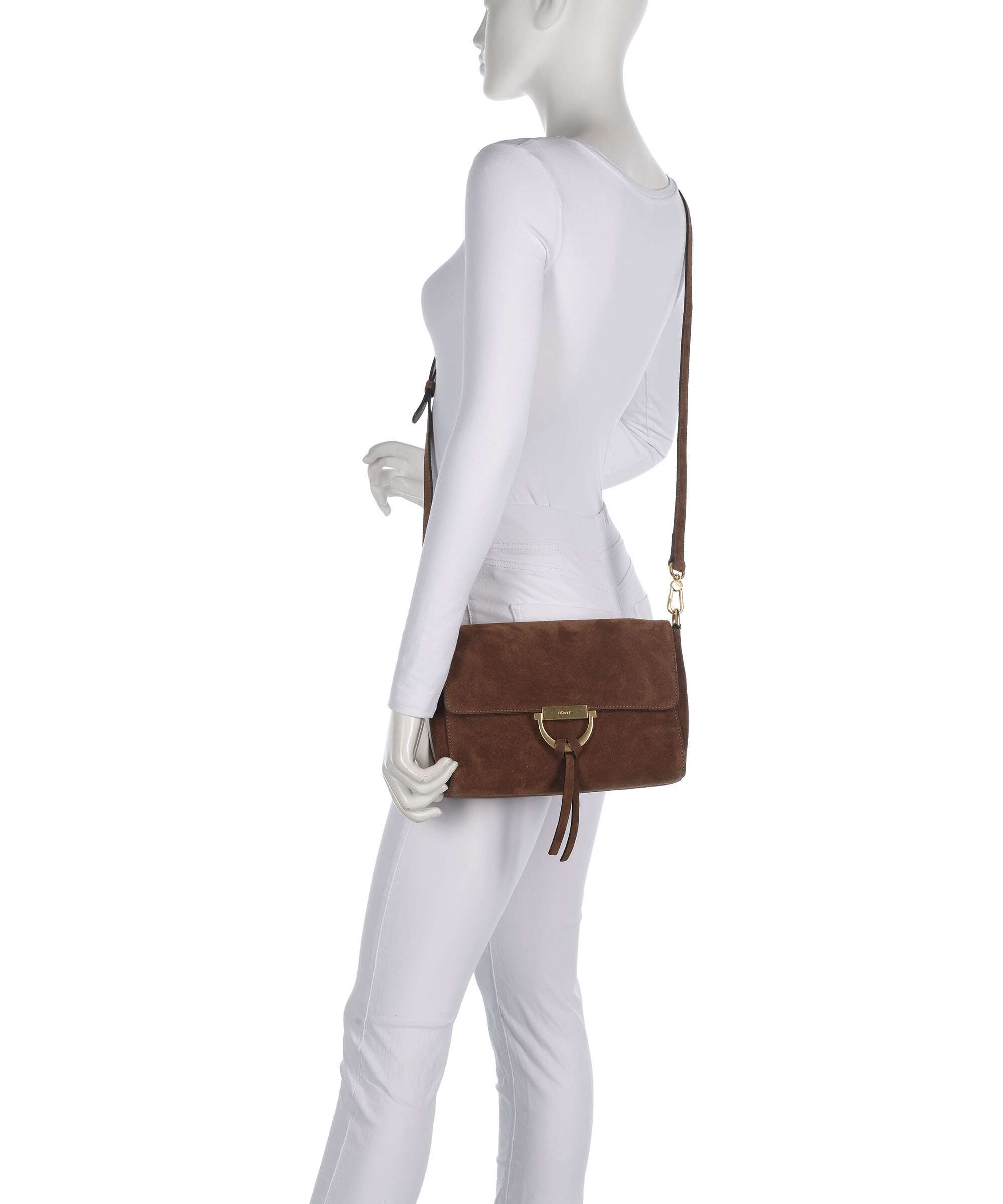 Abro Suede Temi Shoulder bag wood