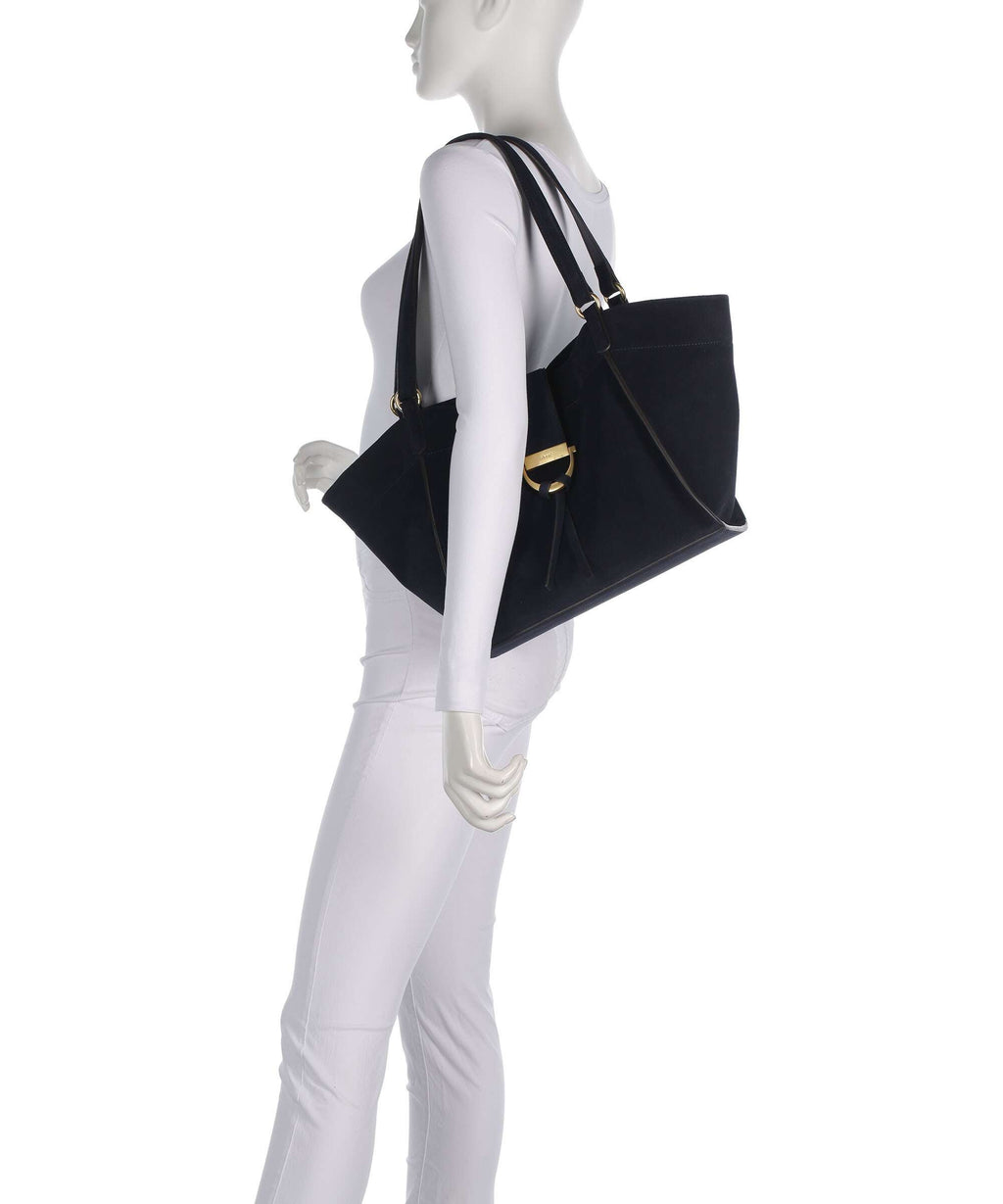 Abro Suede Temi Tote bag navy