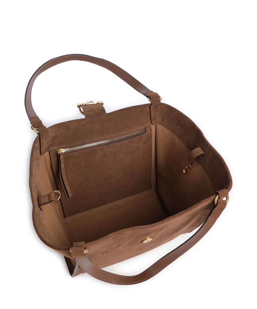 Abro Suede Temi Tote bag wood