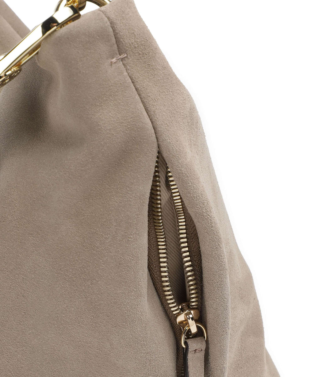 Abro Suede Ebony Hobo bag siena