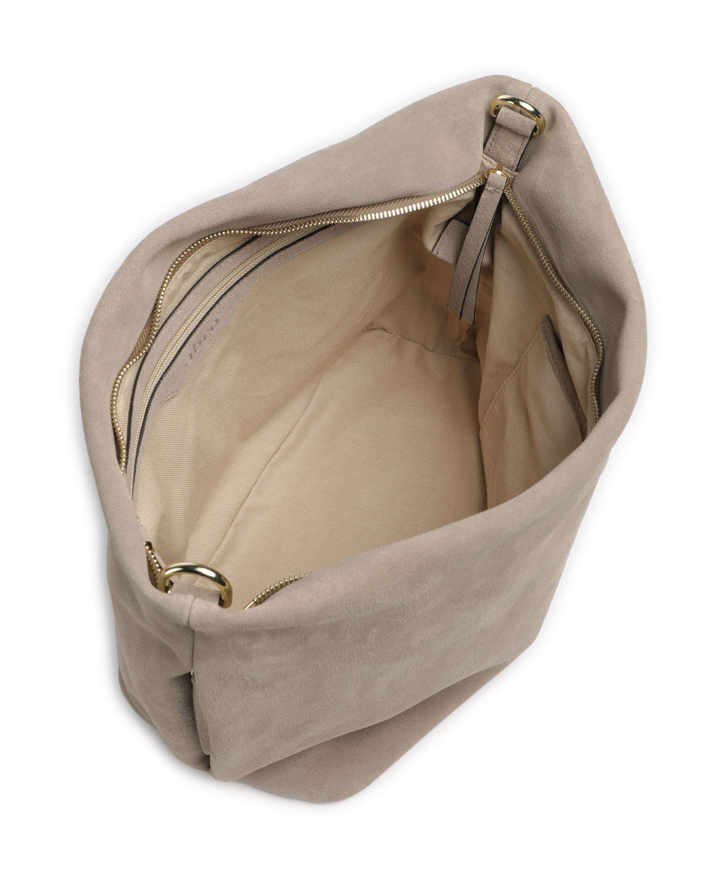 Abro Suede Ebony Hobo bag siena