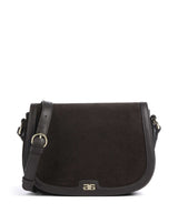 Abro Suede Rosalia Crossover taske dark brown