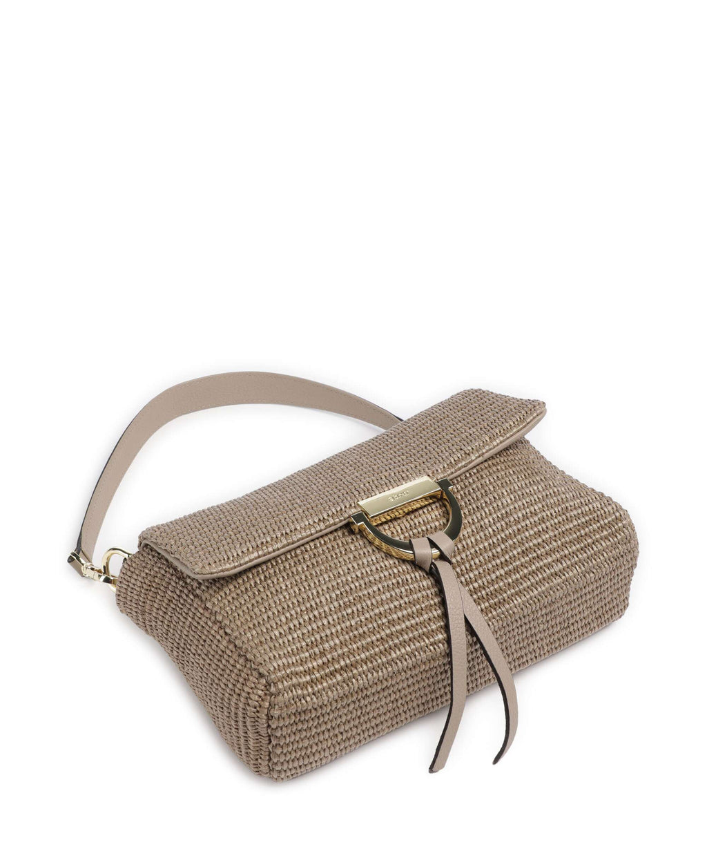 Abro Raffia Classica Temi Shoulder bag siena