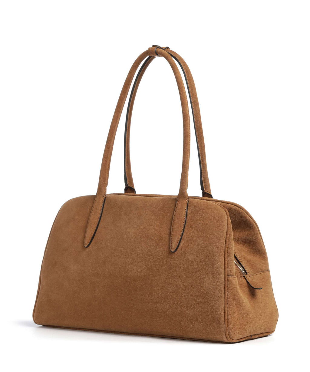 Abro Suede Amara Shoulder bag cuoio