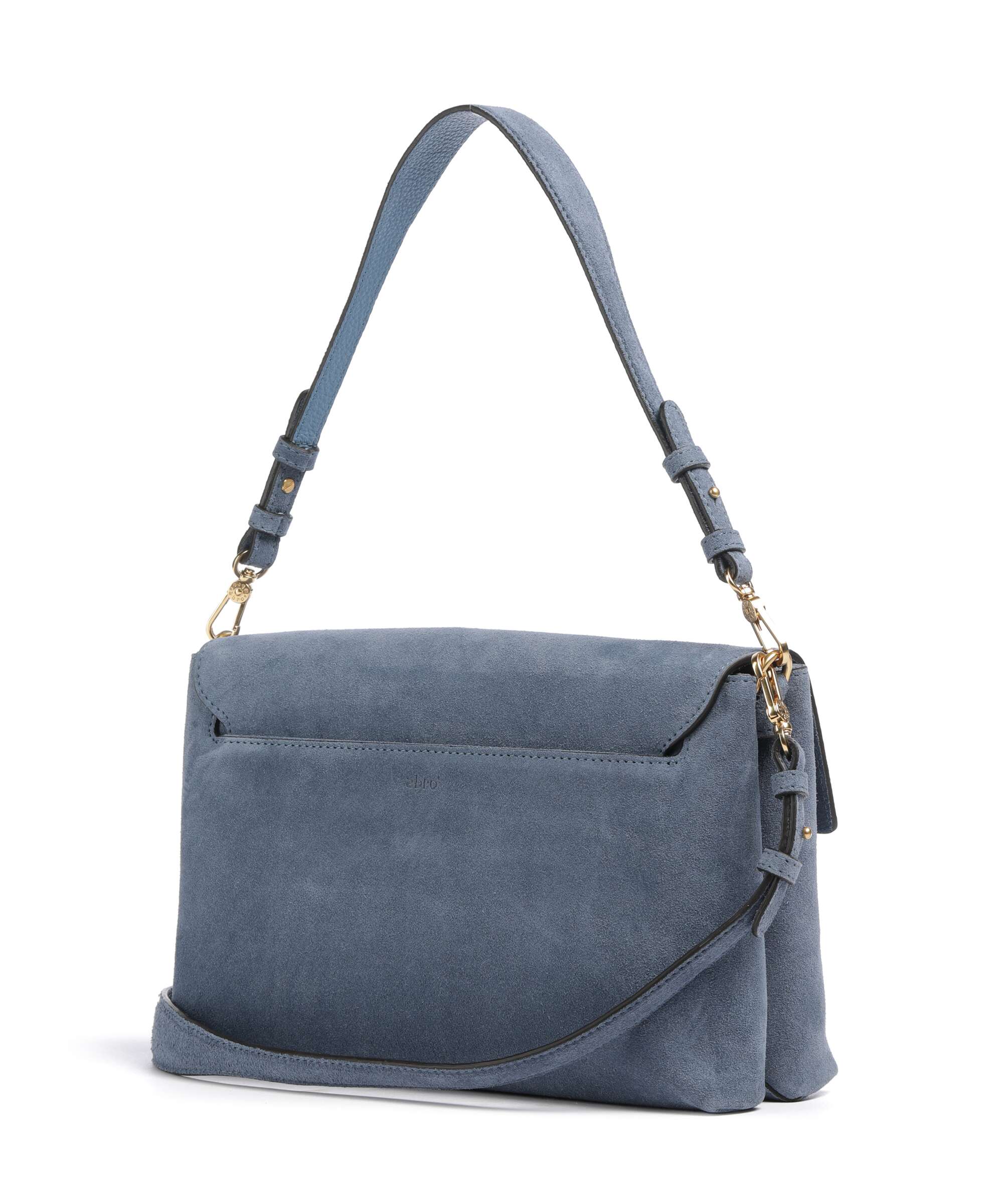 Abro Suede Twist Shoulder bag jeans