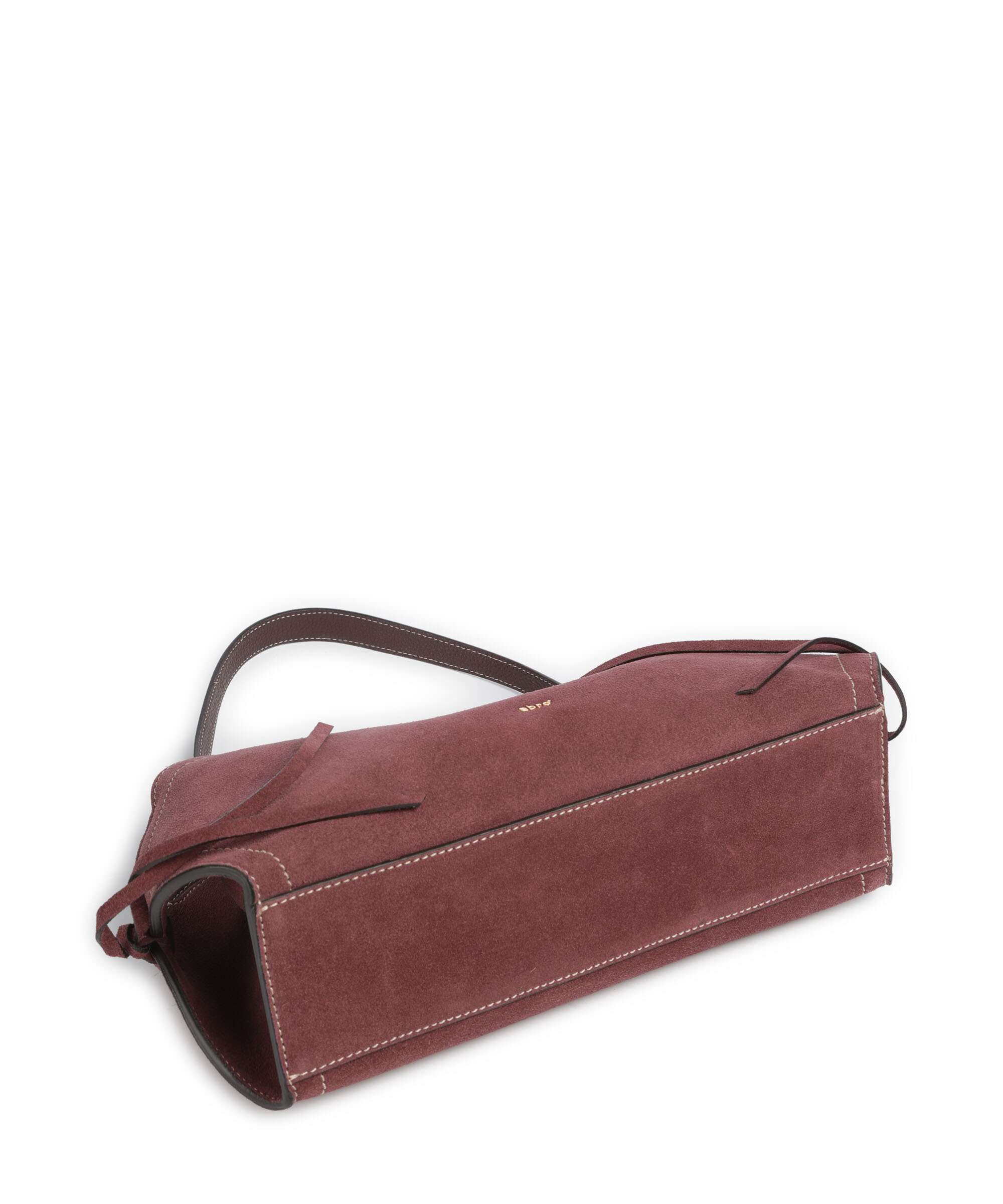 Abro Suede Necessity Small Shoulder bag burgundy